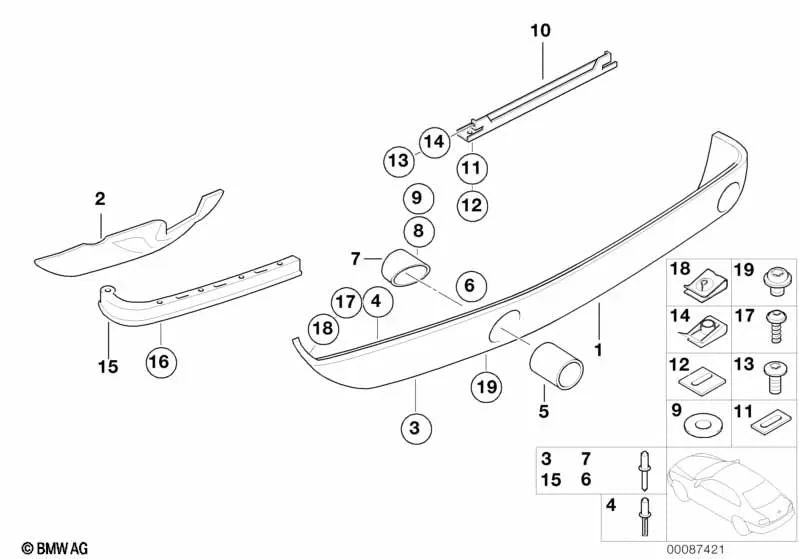 Abdeckblech for BMW Z8 E52 (OEM 51127037793). Genuine BMW