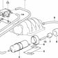 Soporte de goma OEM 13411705564 para BMW (Modelos compatibles: E30, E36, E46, E28, E34, E39, E24, E23, E32, E38, E53, Z1, Z3, E52). Original BMW.