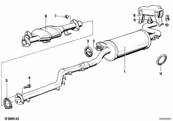 Soporte para BMW Serie 5 E12 (OEM 18211109115). Original BMW