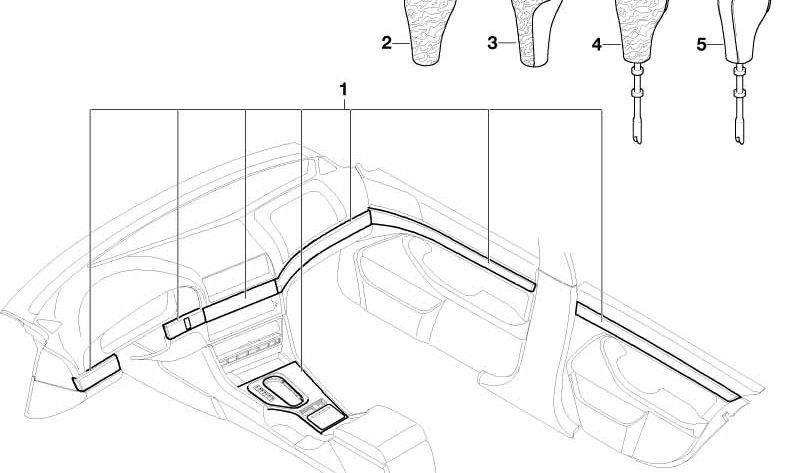 Pomo de cambio madera para BMW E30, E46, E34, E39, E24, E32, E38 (OEM 25111434497). Original BMW.