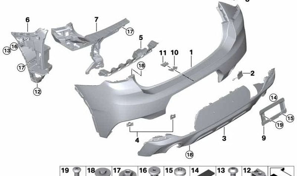 Soporte Smart Opener para BMW F39 (OEM 51129463434). Original BMW