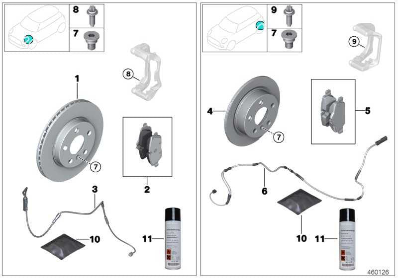 Sensor Pastillas De Freno Trasero Para Bmw F40 F52 F44 F45 F46 F48 F49 F39 . Original Recambios