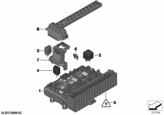 Carcasa universal para BMW E81, E82, E87, E87N, E88, E90, E90N, E91, E91N, E92, E92N, E93, E93N, E84, E89 (OEM 61136925614). Original BMW