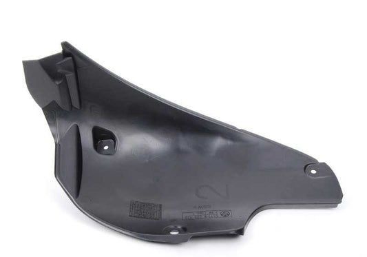 Cubierta de revestimiento del paso de rueda trasero izquierdo para BMW Serie 3 E46 (OEM 51718224993). Original BMW