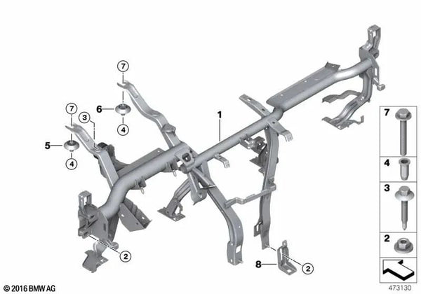 Distanzbuchse para BMW X1 F48, F48N, F49, F49N, X2 F39 (OEM 07149388728). Original BMW