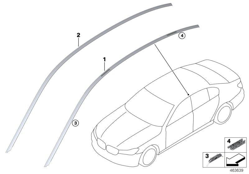 Presilla (51137357283) Para Bmw F90 G30 G31 G11 G12. Original Recambios