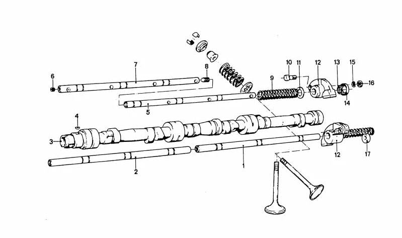 Camshaft for BMW E12, E24, E23 (OEM 11311254979). Original BMW