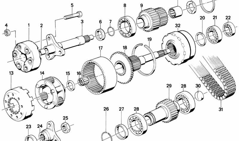 Cubierta para BMW Serie 3 E30 (OEM 27241226617). Original BMW