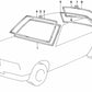 Sealing frame for BMW 6 Series E24 (OEM 51311869278). Original BMW