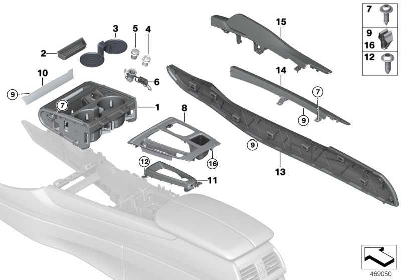 Moldura Consola Centraloxidsilber Para Bmw F15. Original Recambios