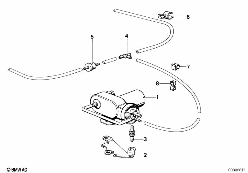 Pieza de distribución para BMW E23 (OEM 64111363061). Original BMW.