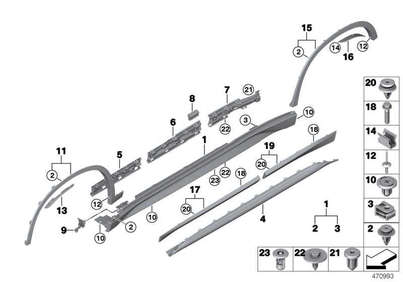 Moldura Embellecedor Lateral Protección Antiempotra.. X-Line Para Bmw F48 . Original Recambios