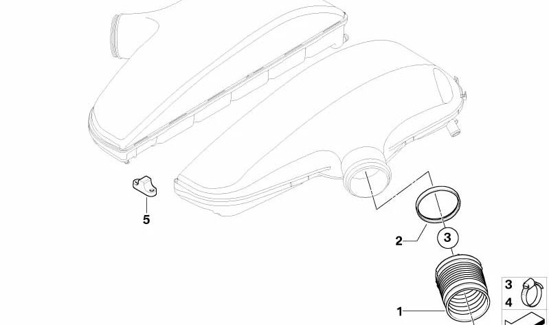 Separador OEM 11617835657 para BMW E60, E61, E63, E64. Original BMW.