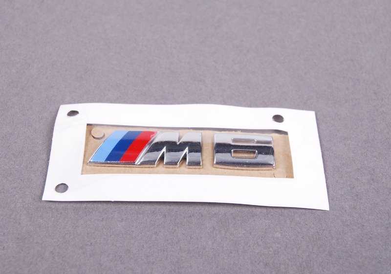 Etiqueta do emblema do logotipo - M6 - para a grade do ventilador frontal para BMW M6 F13 F13 F06. BMW original