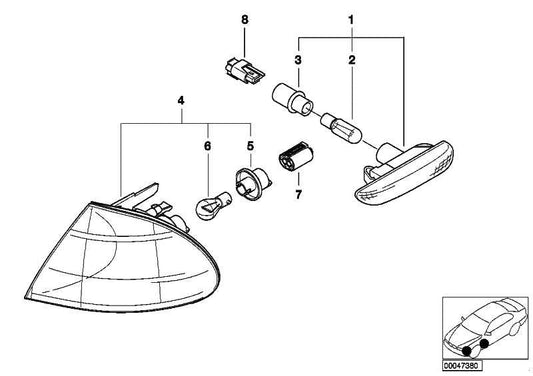 Caja De Enchufe Universal Sin Codificar 2 Pol. 1 . Original Bmw Recambios