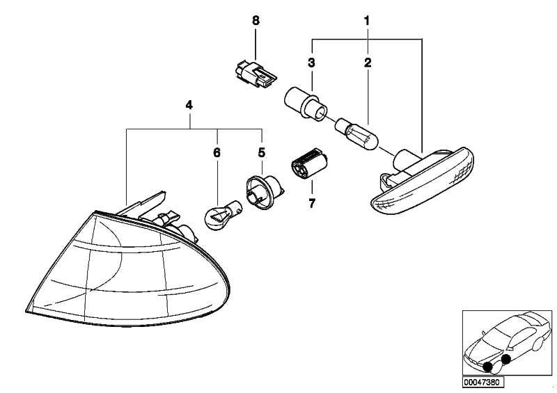 Intermitente Lateral Blanco Para Bmw Serie 3 E46. Original Recambios