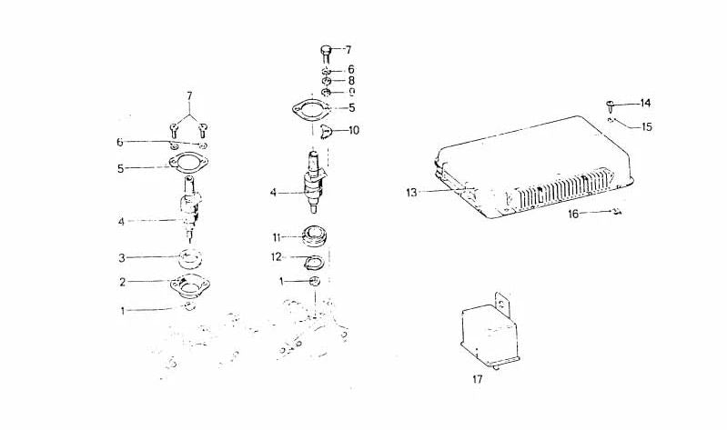 Sensor de flujo de aire (caudalímetro) OEM 13641352718 para BMW. Compatible con modelos: E30, E32, E34, E36, Z3. Original BMW.