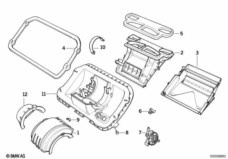 Marco de Sellado para BMW Serie 3 E36 (OEM 64111387980). Original BMW