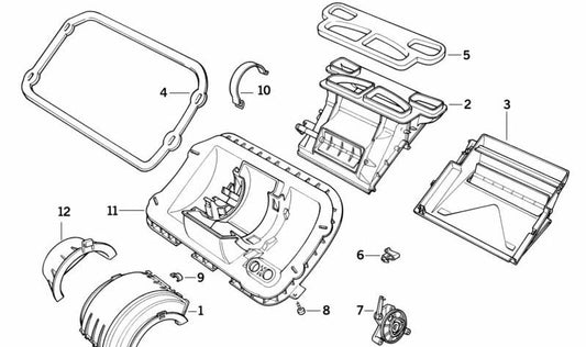 Tapa para BMW Serie 3, E36 (OEM 64118390400). Original BMW