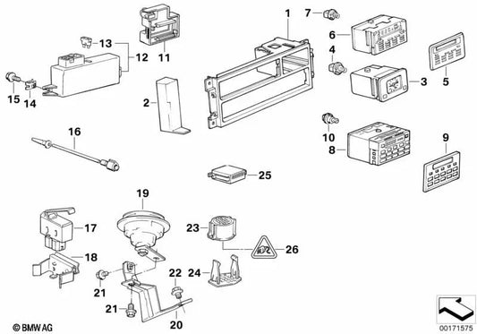 Codificador de conector para BMW Serie 5 E34 (OEM 65818351054). Original BMW