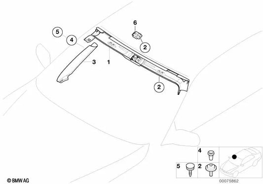 Tornillo Torx con Arandela para BMW E90, E91, E92, E93, F33, F83, F90, G30, G31, G38, F06, F12, F13, G32, G12, I12, G29, E52 (OEM 51179158844). Original BMW