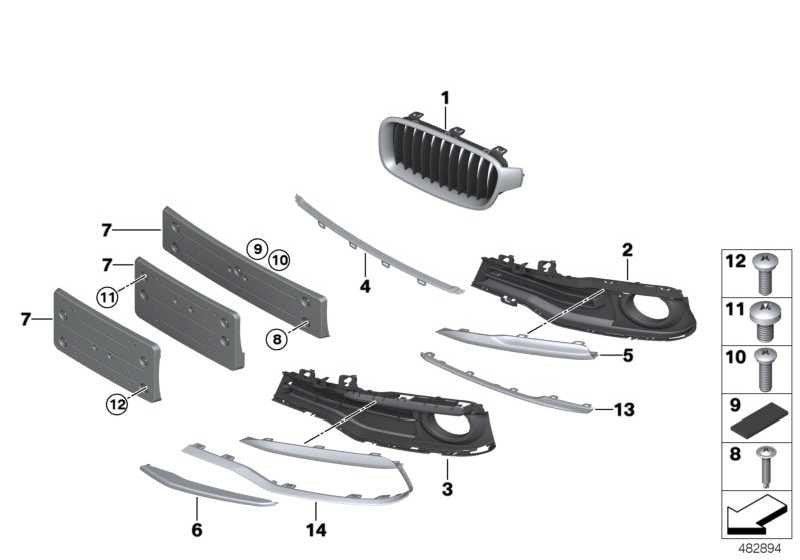 Tapa Toma Aire Sport Para Bmw F30 F31 . Original Recambios