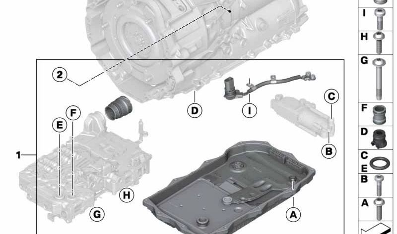 Kit de reparación mazo de cables bomba de aceite OEM 24348743449 para BMW G20, G21, G23, G30, G31, G32, G11, G12, G01, G02, G05, G06. Original BMW.