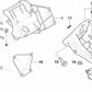 Motorträger izquierdo para BMW Serie 7 E38 (OEM 22121704581). Original BMW