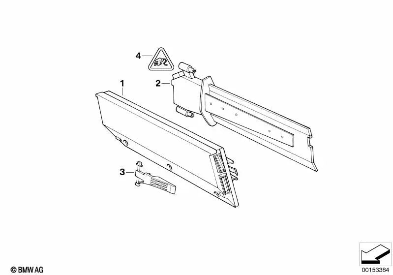 Interruptor de fin de carrera para BMW E32 (OEM 64111388202). Original BMW.