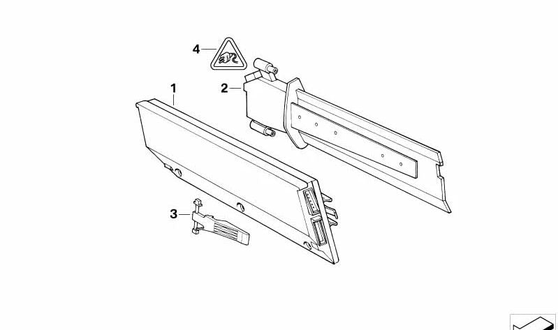 Unidad de Control de Reglaje de Calefacción para BMW E32 (OEM 64111390906). Original BMW