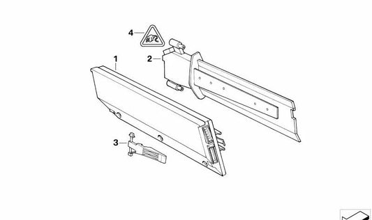 Unité de commande de réglage du chauffage pour BMW E32 (OEM 64111390906). BMW d'origine