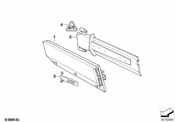 Interruptor de fin de carrera para BMW E32 (OEM 64111388202). Original BMW.