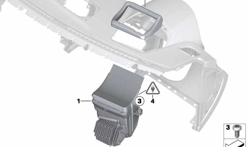 Head-Up Display para BMW X5 F15, F85 (OEM 62309384373). Original BMW