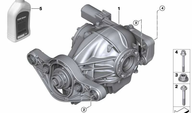 Diferencial trasero con bloqueo para BMW G14, G15, G16 (OEM 33108695523). Original BMW