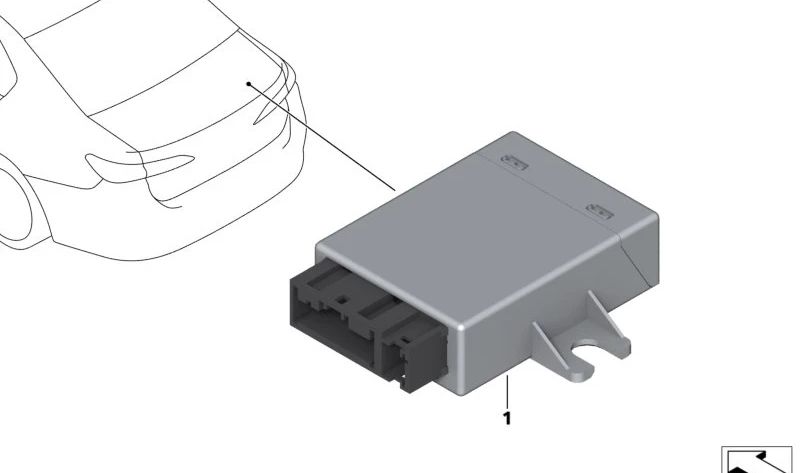 Unidad de control Security OEM 61355B34C04 para BMW F70, U06, G20, G21, G30, G31, G11, G12, G70, U11, G05. Original BMW.