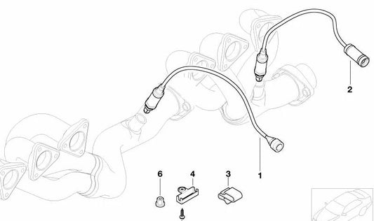 Sonda Lambda per BMW E46, E34 (OEM 11781743994). BMW originale