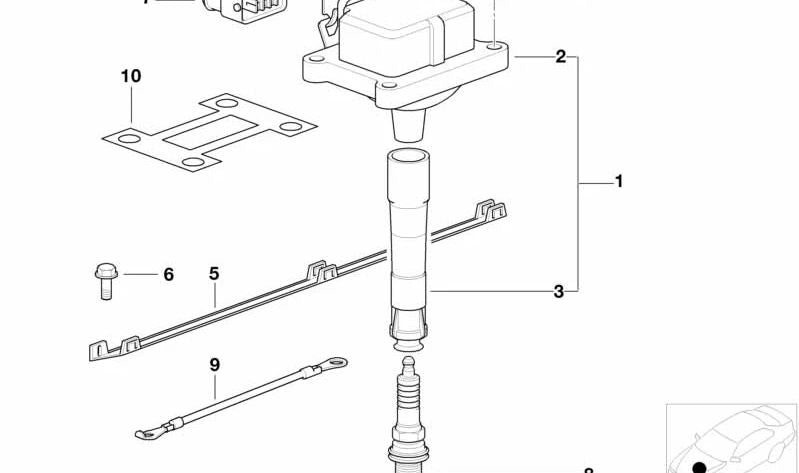 Bujía de encendido OEM 12129065004 para BMW E36, E34, E32, E31, Z3. Original BMW.