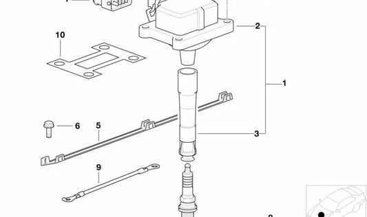 OEM -Zündscheibe 12121405274 für BMW E30, E32, E34, E36, Z3. Original BMW.