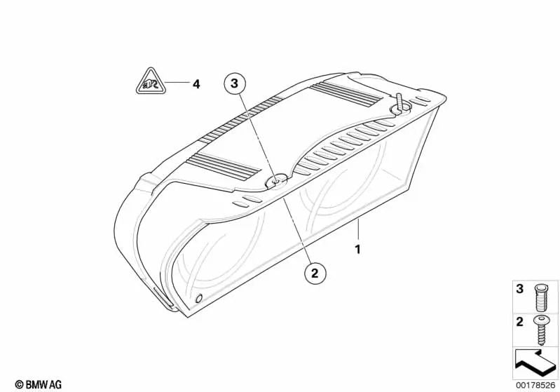 Combinación de instrumentos sin codificar para BMW E60N, E61N (OEM 62109194891). Original BMW.