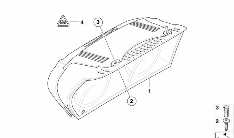 Cuadro de instrumentos sin codificar OEM 62109194884 para BMW Serie 5 (E60, E61). Original BMW