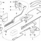 Cubierta punto de apoyo B+ para BMW Serie 3 E46, Serie 7 E65, E66, X3 E83, E83N, X5 E53 (OEM 61138371016). Original BMW.