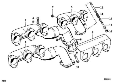 Tuerca Hexagonal M8 Sw12 . Original Bmw Recambios