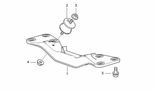 Soporte de Caja de Cambios para BMW Serie 7 E38 (OEM 22321092596). Original BMW