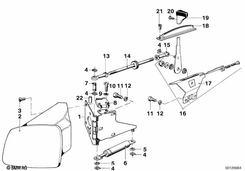 Resorte de gas para varios modelos/series de BMW (OEM 63171238657). Original BMW