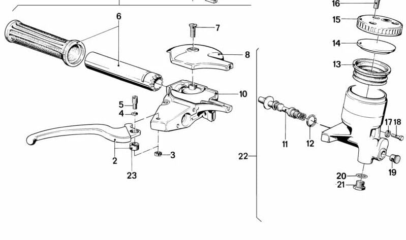 Pistón para BMW R 248 (OEM 32722302357). Original BMW