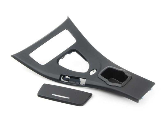 Cubierta de la consola central delantera para BMW E90N, E92, E92N (OEM 51167903966). Original BMW.