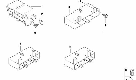 Soporte de módulo para BMW E87 (OEM 61359130584). Original BMW