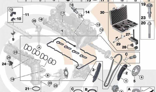 Supporto assemblaggio OEM 83302354958 per BMW, Mini. Compatibile con i modelli:  
Serie BMW 1 (E81, E82, E87, F20, F21, F22, E88),   
Serie BMW 3 (E90, E91, E92, E93, F30, F31, F34, F32, F33, F36),  
Serie BMW 5 (E60, E61, F10, F11, F07),  
BMW X1 (E84),