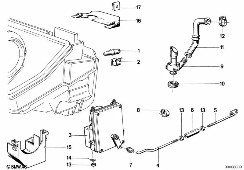 Sensor de temperatura exterior para BMW Serie 7 E23 (OEM 64111368449). Original BMW.