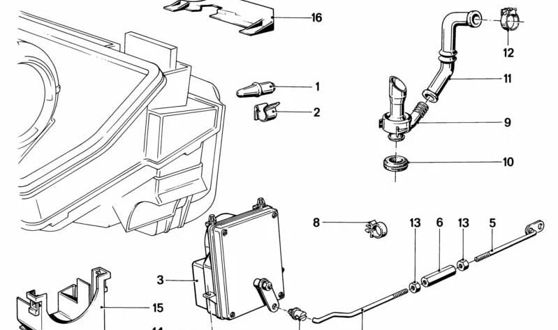 Módulo de control OEM 64111368451 para BMW E23 (Serie 7). Original BMW.